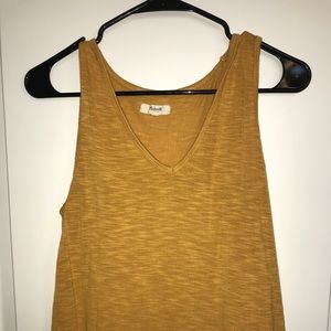 Madewell mustard crop top